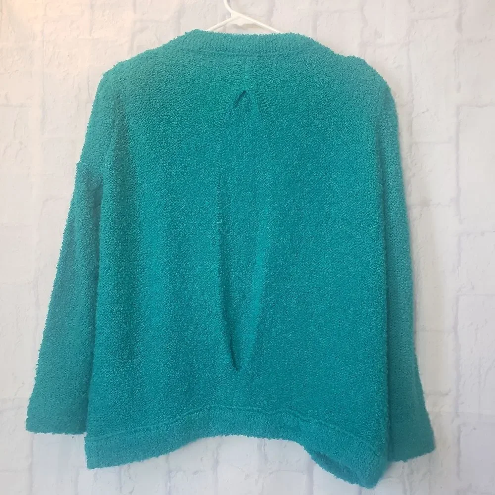 VINTAGE THE ITALIAN MOB Open Front Popcorn Knit Cardigan Sweater